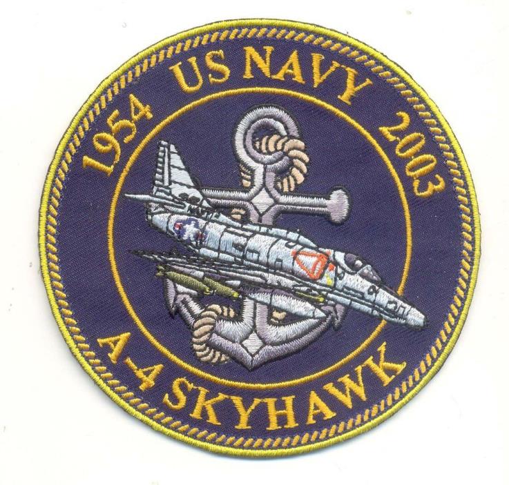 US Navy A-4 SKYHAWK Patch With Velco