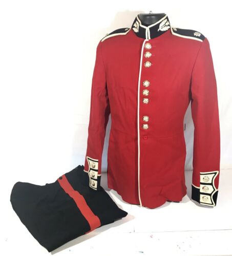 Vintage Scots Guards Tunic & Officers Pants British Army R&F Uniform Size 33