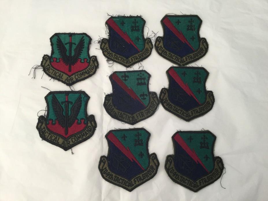 Vintage Lot of U.S. Air Force Tactical Air Command and 104th Fighter patches