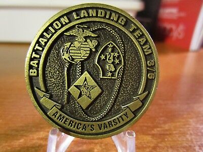 USMC Battalion Landing Team 3/6 Americas Varsity Devil Dogs OEF Challenge Coin
