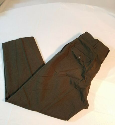 Saco Mens Trousers  Green Military MARINE  Pants 39 R Vintage #R