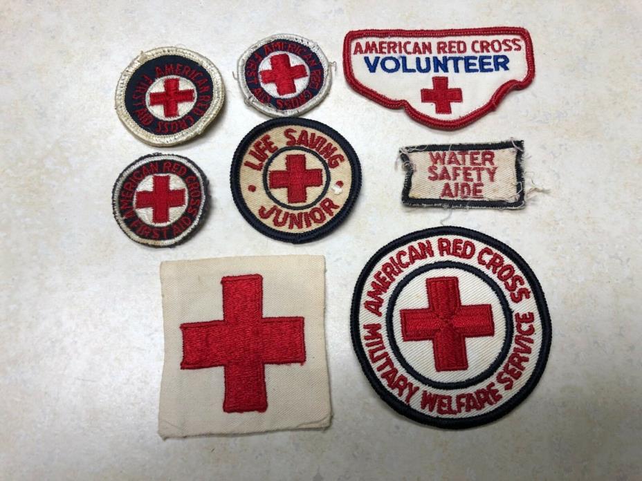 Lot of Misc Red Cross Patches