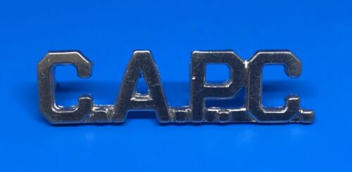 C.A.P.C. Civil Air Patrol Cadet Silver Tone Metal Lapel Pin Tie Tack