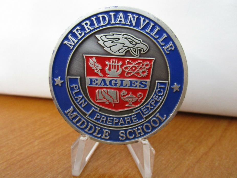 Meridianville Middle School Principals Coin GO EAGLES Challenge Coin #9811