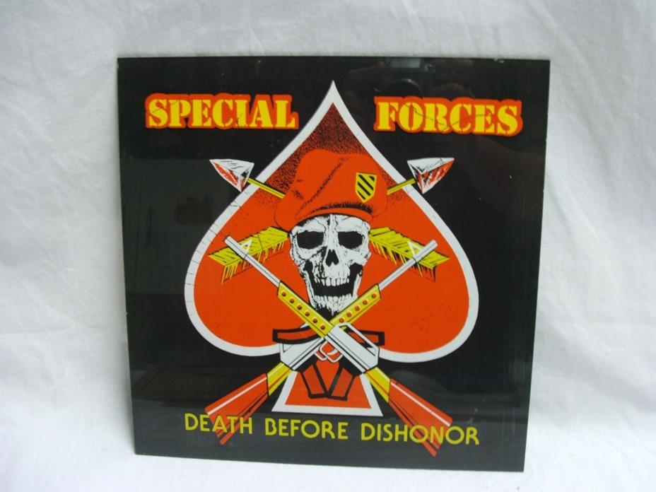 Vintage Special Forces Death Before Dishonor Mirror Carnival Prize 13