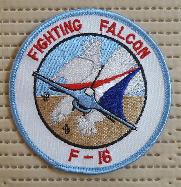 USAF F-16 FIGHTING FALCON EMBROIDERED PATCH NEW