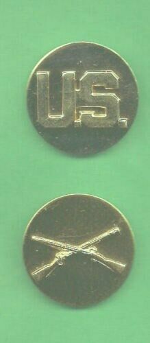ARMY ENLISTED US / INFANTRY COLLAR PINS