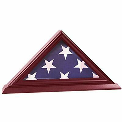 - 3&39x5&39 Flag Display Case, Shadow Box (Not For Burial Funeral Flag), Solid