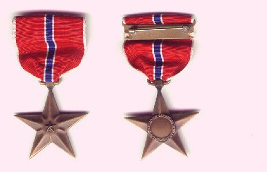 US WWII BRONZE STAR MEDAL slot broach mount