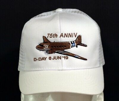 Youth D-DAY 75th Anniv C-47 Embroidered Adjustable Hat (new