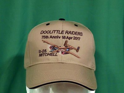 Doolittle Raiders 75th Anniv. Embroidered Adult Adjustabe Hat (new)