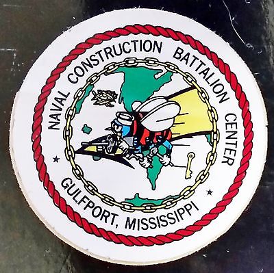 Naval Construction Battalion Center, Gulfport Missippi Sticker / Small ~ Unused