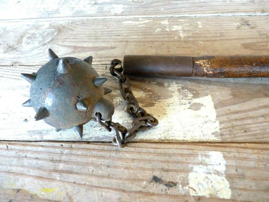 ANTIQUE MEDIEVAL  KNIGHT'S FLAIL MACE GERMAN SPANISH ITALIAN sword dagger