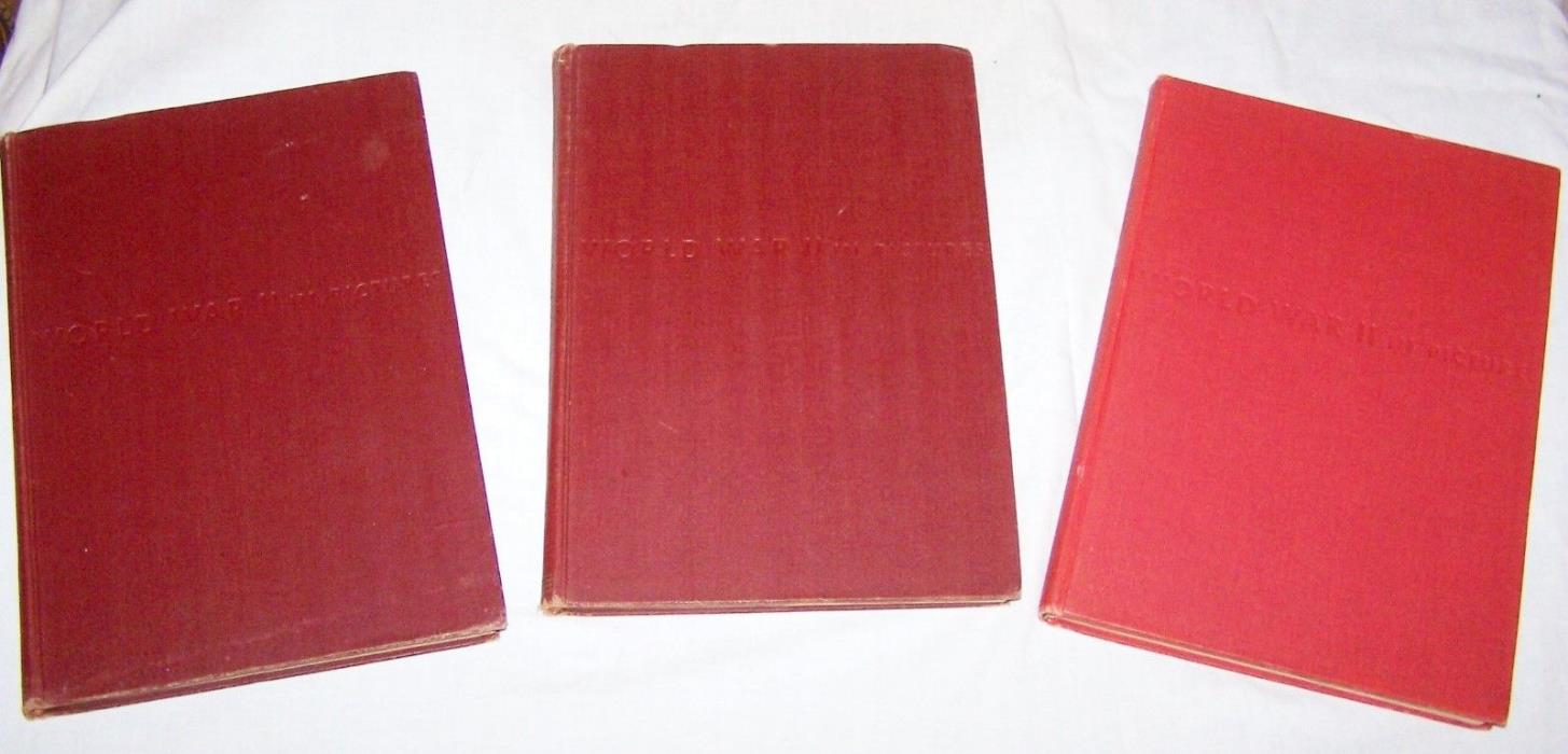 3 Volume HB set- World War II in Pictures-1945, 1946 copyrights
