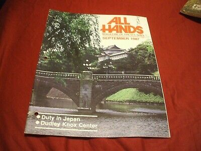 ALL HANDS NAVY/NAVAL/MILITARY Magazine - September 1987 - #1