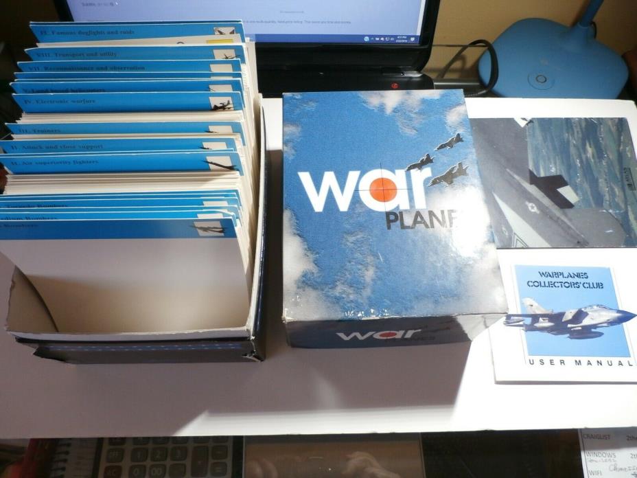 Collectible Atlas Boxed Set War Planes Collectors Cards 740 pcs.