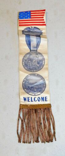 Spanish American War 1898-First Montana Volunteers-8th Army- Silk Ribbon