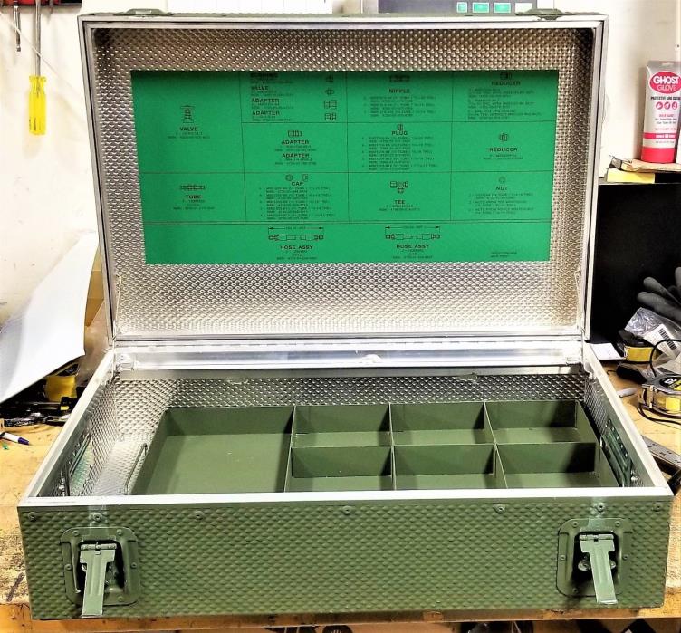 26”X17”x9” Military Issue Aluminum Portable Chest Tool Box Acc. Stowage [C3TOP]