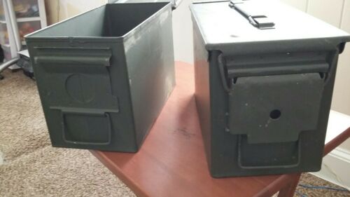 TWO M2A1 AMMO CAN Lot OF 2 Military Surplus in Very Good Condition