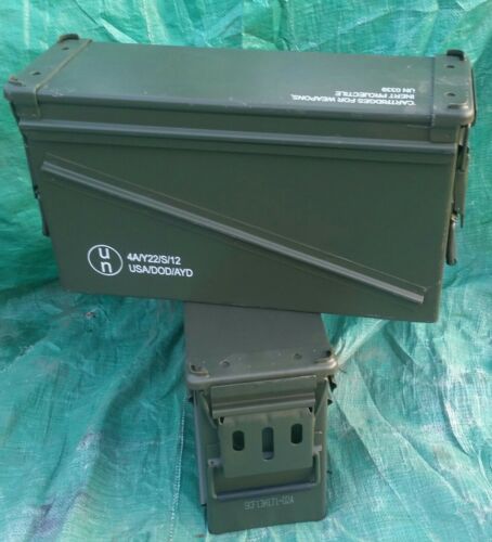 ( 2 ) Large US Military 40mm - BA 30 Ammo Cans, Great Condition (FREE SHIPPING)