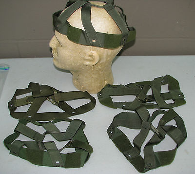 Lot of 5 Army Helmet INTERIOR HARNESS look new             (LOC = J4 tub)