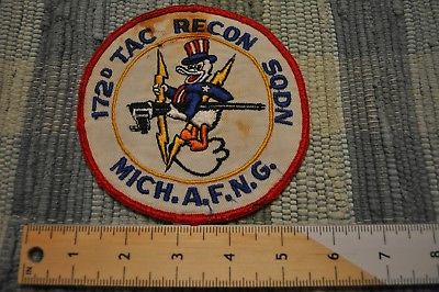 USAF 172nd Tactical Recon Squadron 172d TRS Tac RB-57 patch MICH A.F.N.G ANG