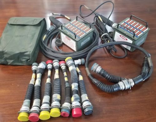 Military Tank Test Equipment Kit Breakout Box Assy Cables Adapters Lot