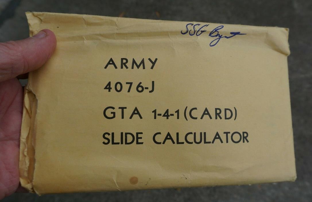Rare Army Aerial Tow Missile System training aid GTA 1-4-(1) (LOC = K5 Gr. tub)
