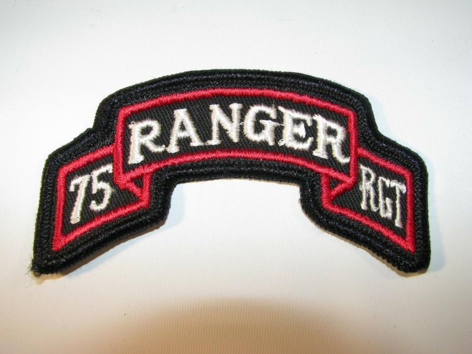 Embroidered Vintage US Army 75th Ranger Regiment Shoulder Patch 2-3D