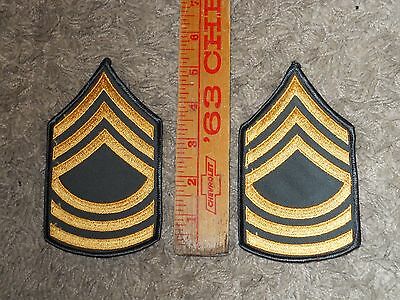 Lot of 2 U.S. Army Master Sergeant 8 patches - 5.25 inches - new