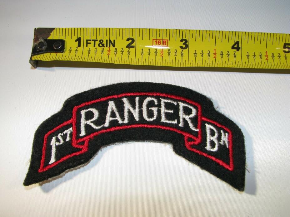 Embroidered Vintage US Army 1st Ranger Battalion Shoulder Patch 2-4F