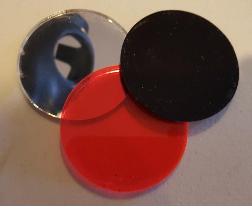 Red Replacement Lenses for Israeli Gas Mask Cosplay