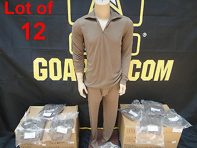 12 Brand New  Military Issue Cold Weather Undershirts - NEW IN BAG W/TAG - SMALL