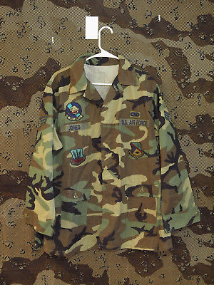 US Army M81 Woodland Camo Maternity BDU Uniform Field Jacket, Size 18L