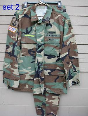 Woodland camo uniform, 82nd Abn combat pilot, as worn   (Set 2 - 11 Sep 15)