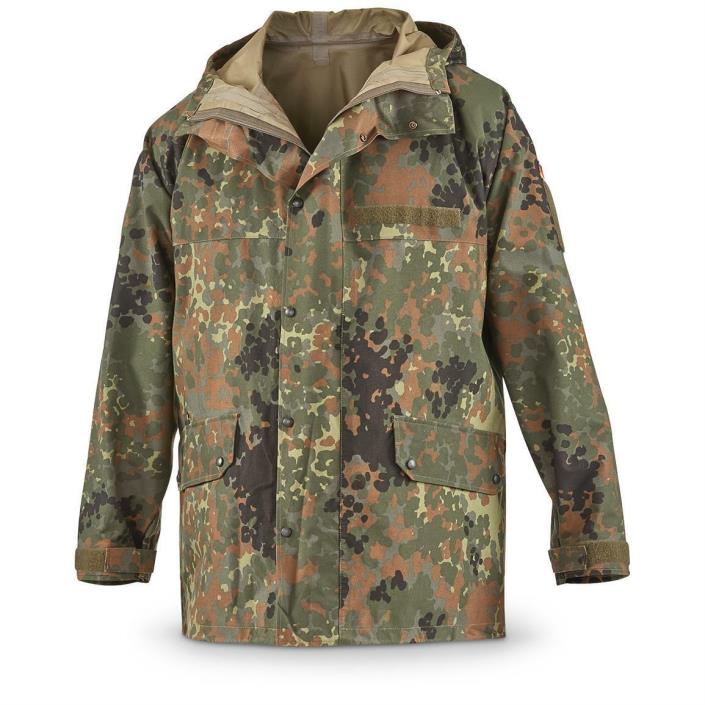 German Military Surplus GORE-TEX Waterproof Flecktarn Field Jacket