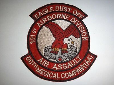 Vietnam War Patch US 50th Medical Co. (AA) 101st Airborne Division EAGLE DUSTOFF