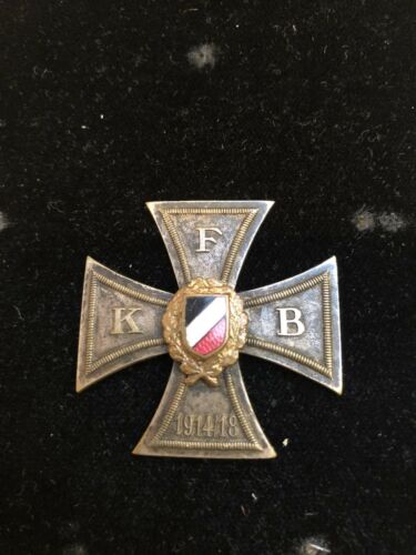 Germany. WWI Kyffhauserbund KFB Veterans And Reservists Cross 1914/18