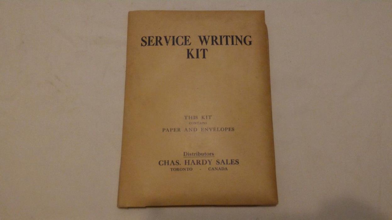 Post WW2 WWII Canadian Canada RCASC Royal Army Service Corps Writing Kit