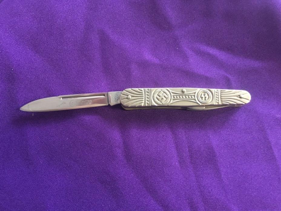 Vinatge Adolf Hitler Drittes Reich Swastica SS Pocket Knife