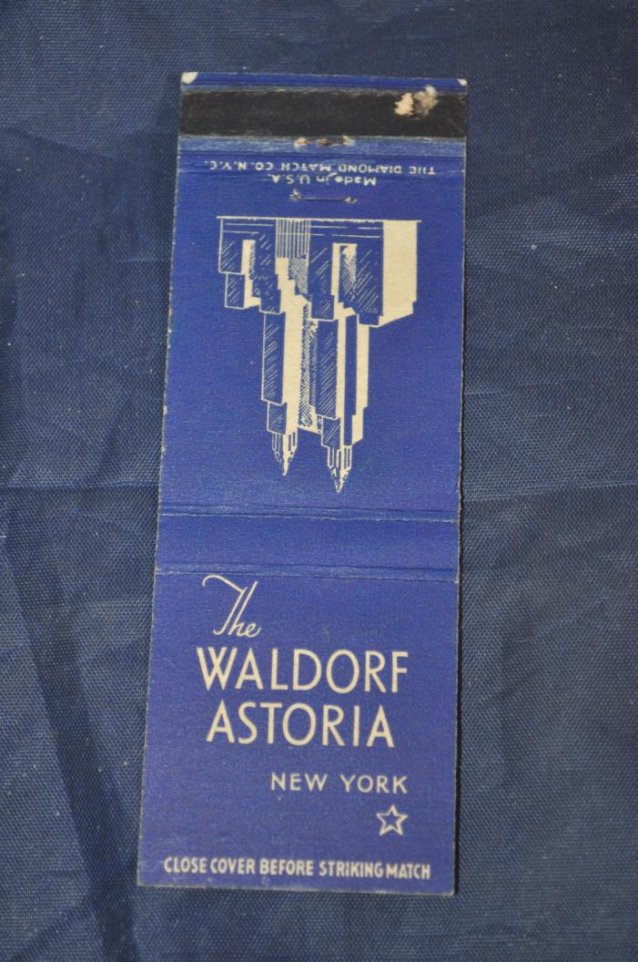 Waldorf Astoria Match Book