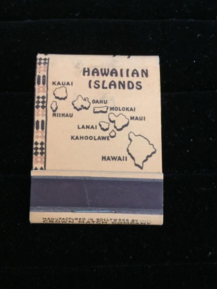 Vintage Match Book Hawaiian Tapa