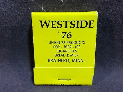 Matchbook Westside Union 76 Brainerd MN 20 strike