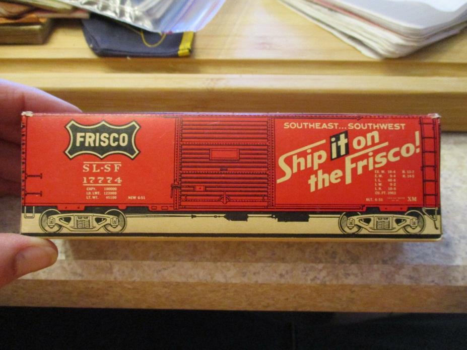 Matches Paper Train Box Car Ship It On The Frisco Matchbook NOS Vintage Old RED