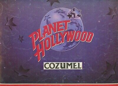 Planet Hollywood Restaurant Menu and Placemat Cozumel Mexico 1997