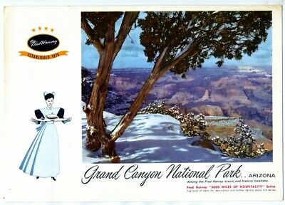 Fred Harvey Menu Union Terminal Cleveland 1958 Grand Canyon National Park Cover
