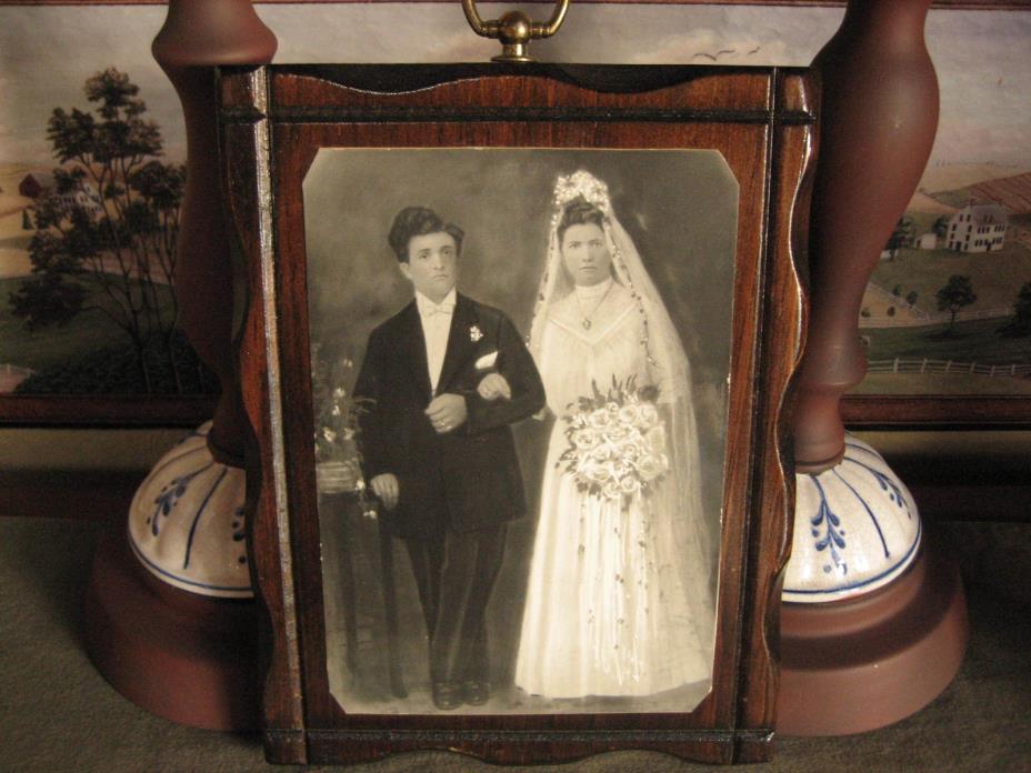 Wedding Photo Mounted on Wood