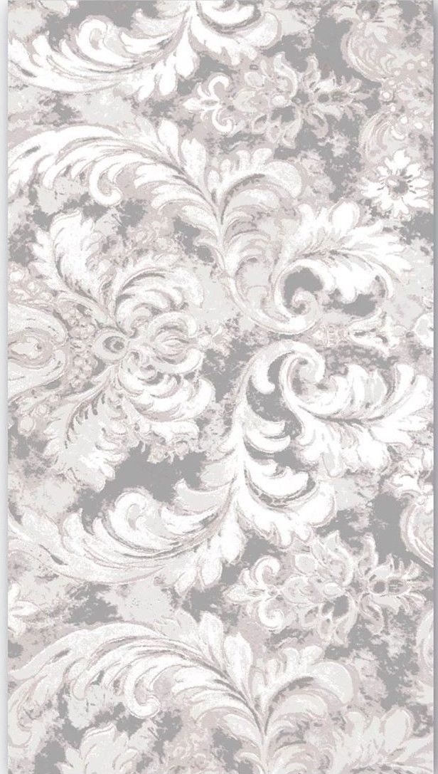 Two (2) Paper Hostess Napkins for Paper Crafts, White & Gray Damask