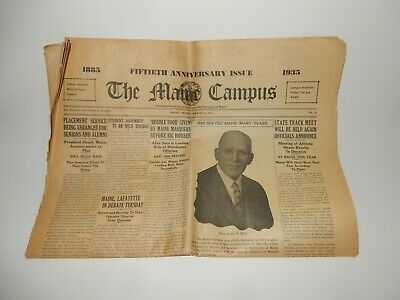 50th Anniversary Issue The University of Maine Campus Newspaper March 15, 1935