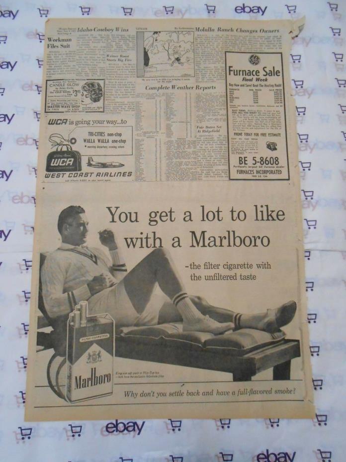 OREGON JOURNAL: MARLBORO CIGARETTES